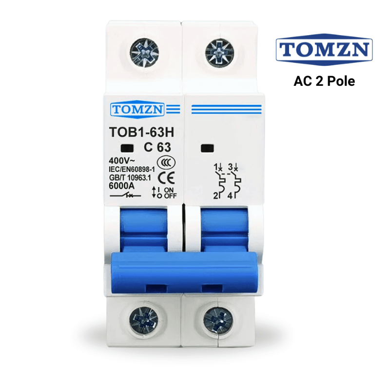 2 pole AC tomzn circuit breaker price in Pakistan