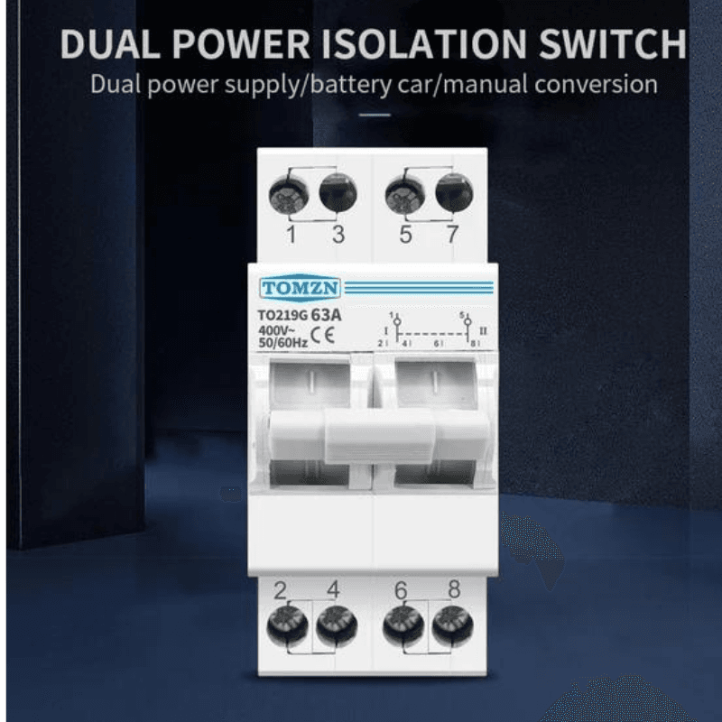 manual isolating circuit breaker 2 pole